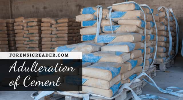 adulteration of cement