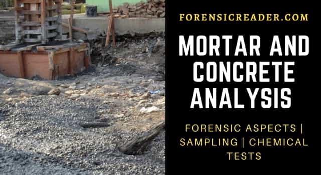 Mortar and Concrete Analysis ans sampling