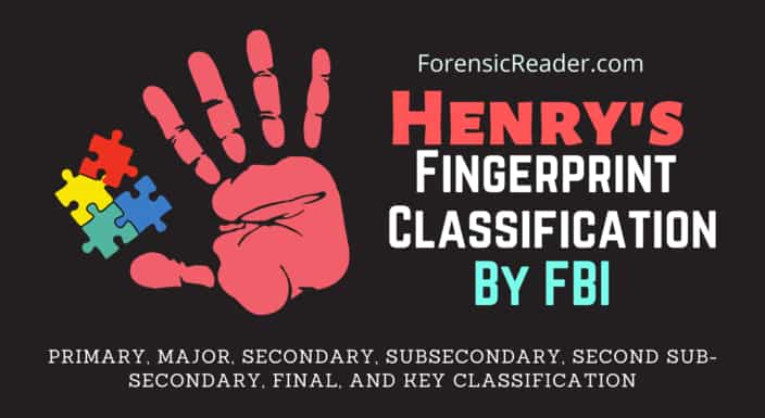 Henry Fingerprint Classification System Modified by FBI also included sub secondary