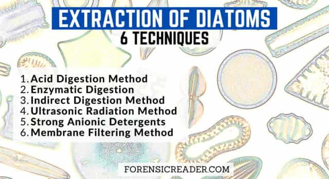 Methods of Extraction of Diatoms at Postmortem