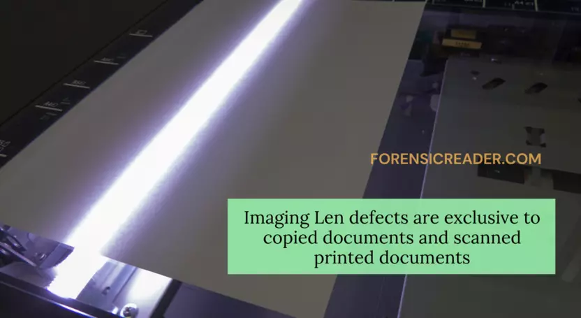 Imaging Lens Defects in photocopied documents