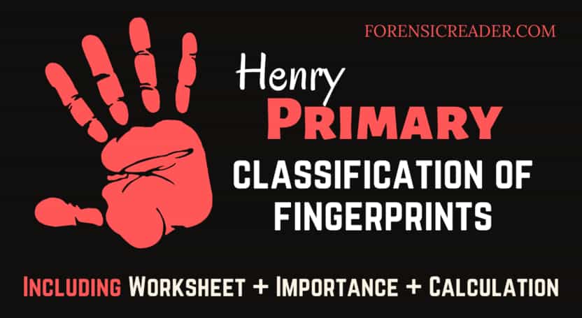 Primary Classification of Fingerprint and their calculation