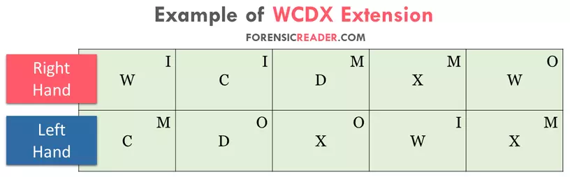 example of wcdx extension of fingerprint