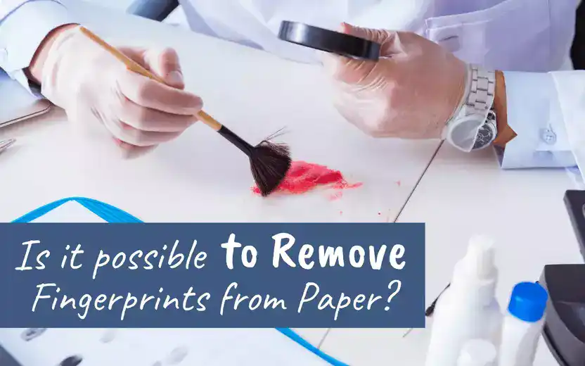 Is it Possible to Remove a Fingerprint from Paper