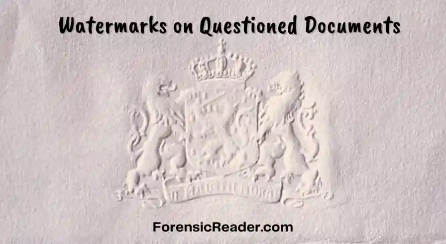 Watermarks on Questioned Documents