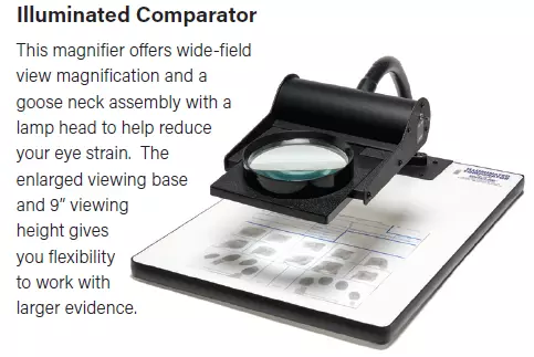 Comparators in forenisc science uses