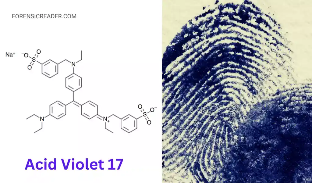 Observation and Result for acid violet 17