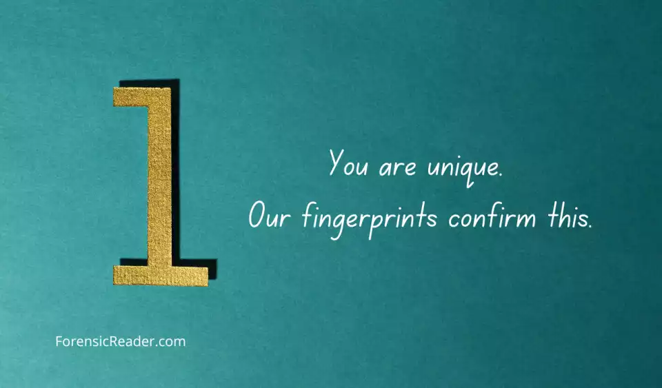Fingerprints are unique
