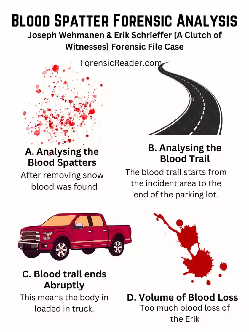 Blood Spatter Analysis in Erik Schrieffer and Joseph Wehmanen Case