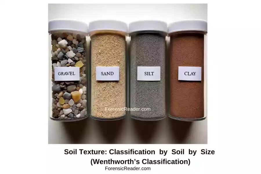 Classification by Soil by Size (Wenthworth's Classification)